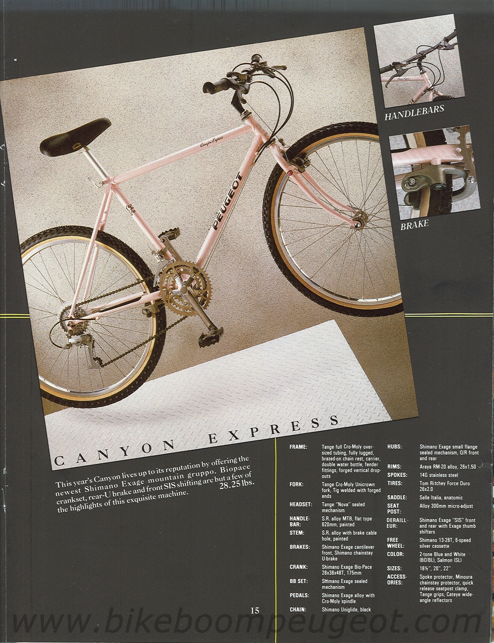 Peugeot 1988 USA Brochure